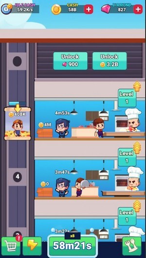 食品空闲餐厅安卓版游戏下载截图