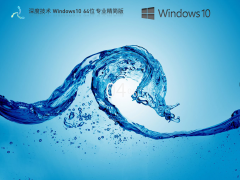 深度技术Windows10系统22H2 64位专业精简版 V2023.07